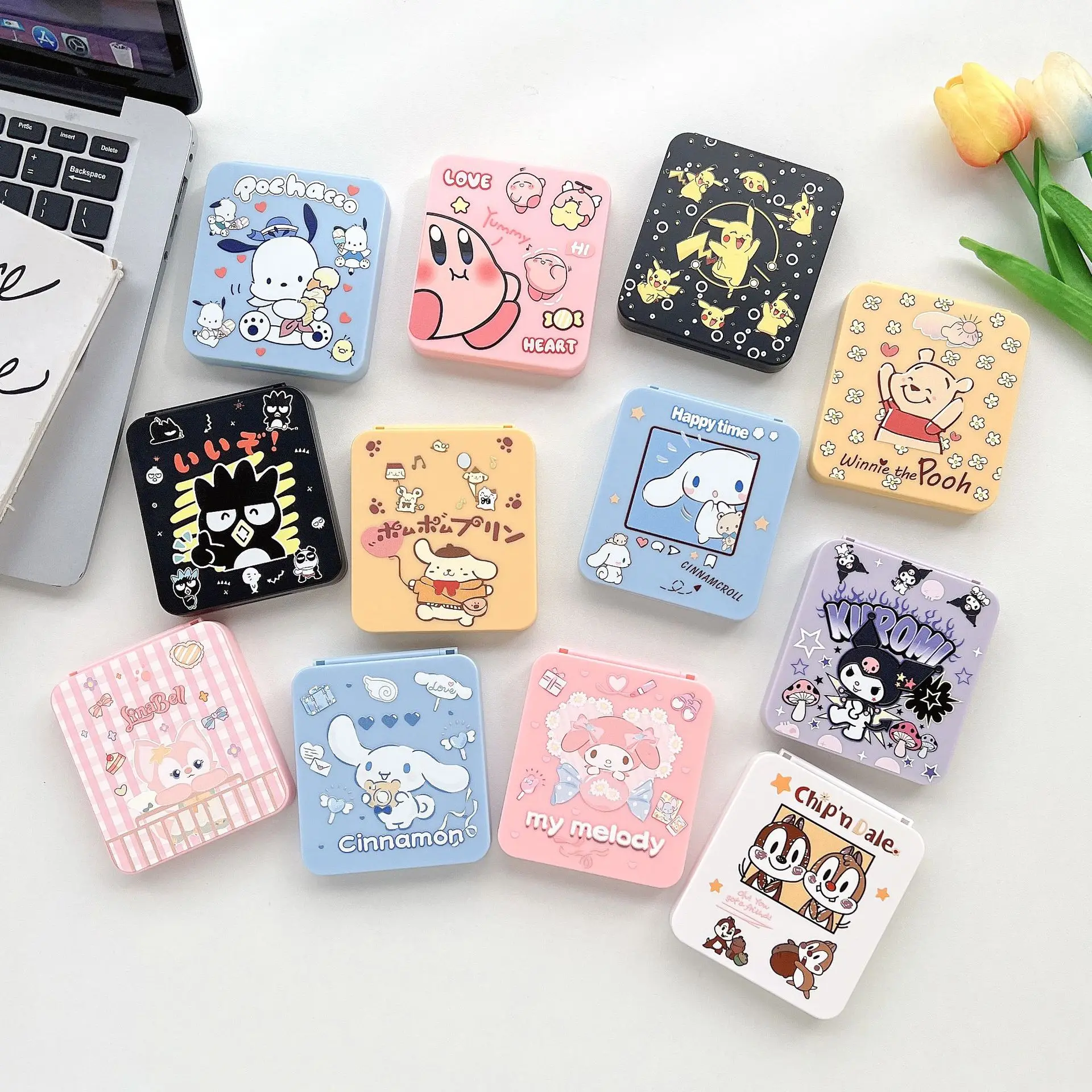 

12 в 1 NS Switch Anime коробка для карточных игр OLED магазин аксессуаров коробки Pikachu Sanrio Kuromi Хобби Коллекционные Игры Подарочные игрушки