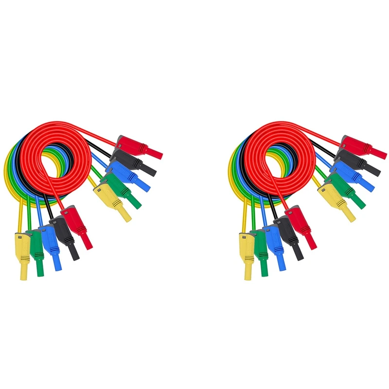 

10 шт., силиконовые Тестовые провода с вилкой типа «банан», 4 мм