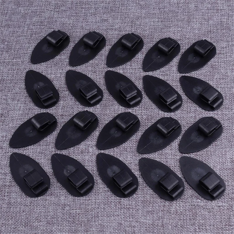 

New New Universal 20pcs Black Floor Trunk Carpet Liner Mat Retainer Clip Sliding Mount Car Auto Interior Accesseories Plastic