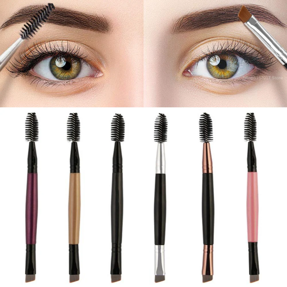 

Eyelash Eyebrow Brush Double Head Brushes Mascara Wand Applicator Spoolers Eye Lashes Makeup Tools pincel maquiagem