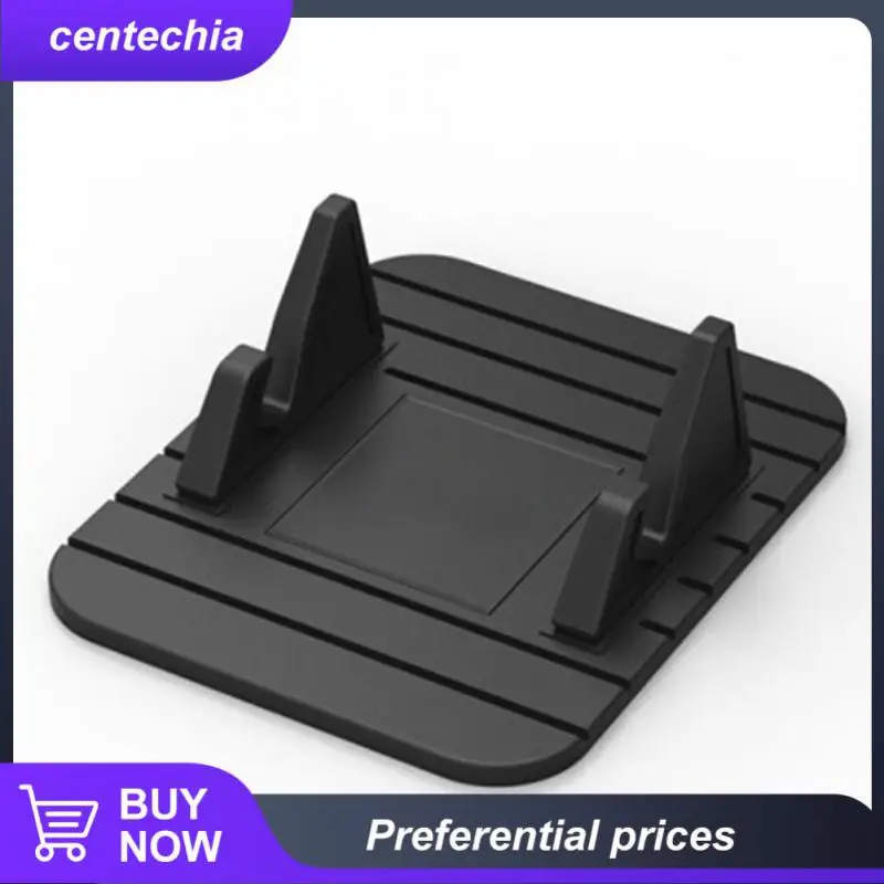 

Car Phone Holder Mini Non-toxic Mobile Phone Car Holder Silicone Anti-slip Car Holder Phone Gps Bracket Dashboard Stand Mount