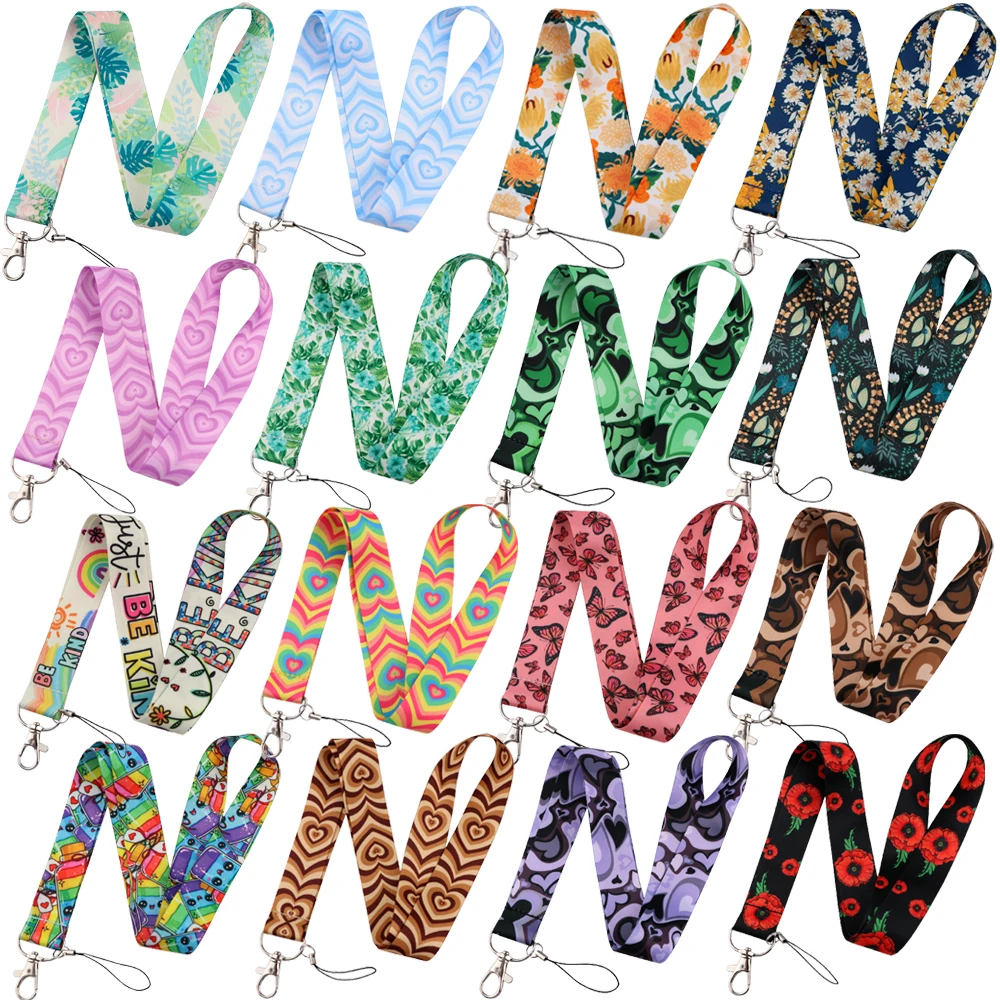 

New Fashion Neck Strap Lanyard for Keys ID Card Keychain Phone Straps USB badge holder DIY Hang Rope Lariat Lanyard