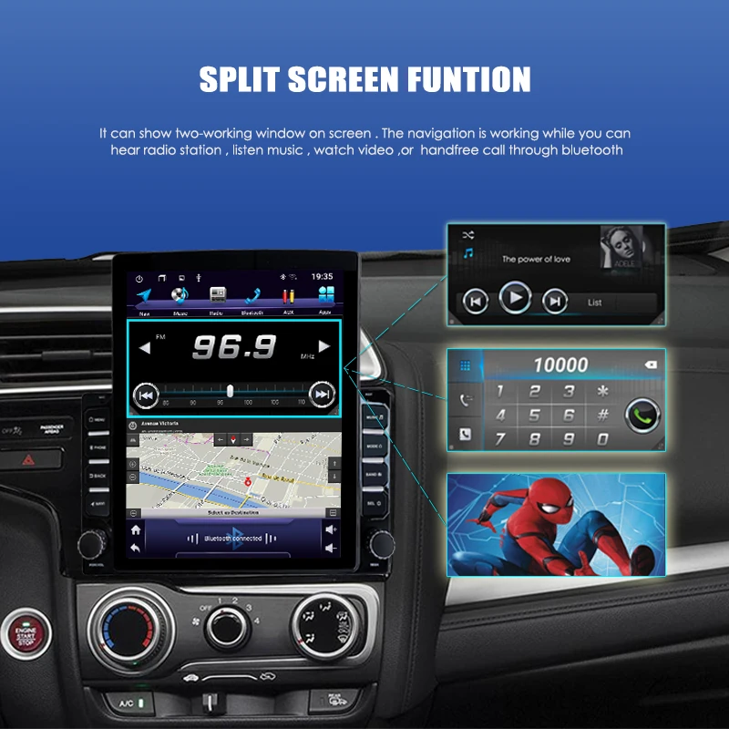 Автомагнитола 9 7 дюймов вертикальный экран Tesla Android GPS для RENAULT DUSTER/2010-2014 NISSAN TERRANO