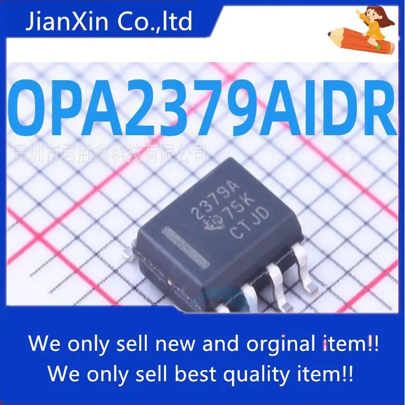 

10pcs 100% orginal new chip OPA2379AIDR SMD SOP8 Silkscreen: 2379A OPA2379AID integrated circuit IC