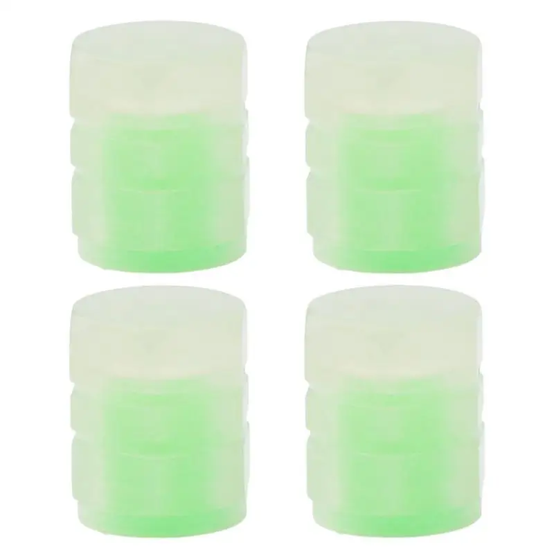 

4 PCS Luminous Stem S Universal Tire Valves Cover Illuminated Valves Nozzles Car Accessories