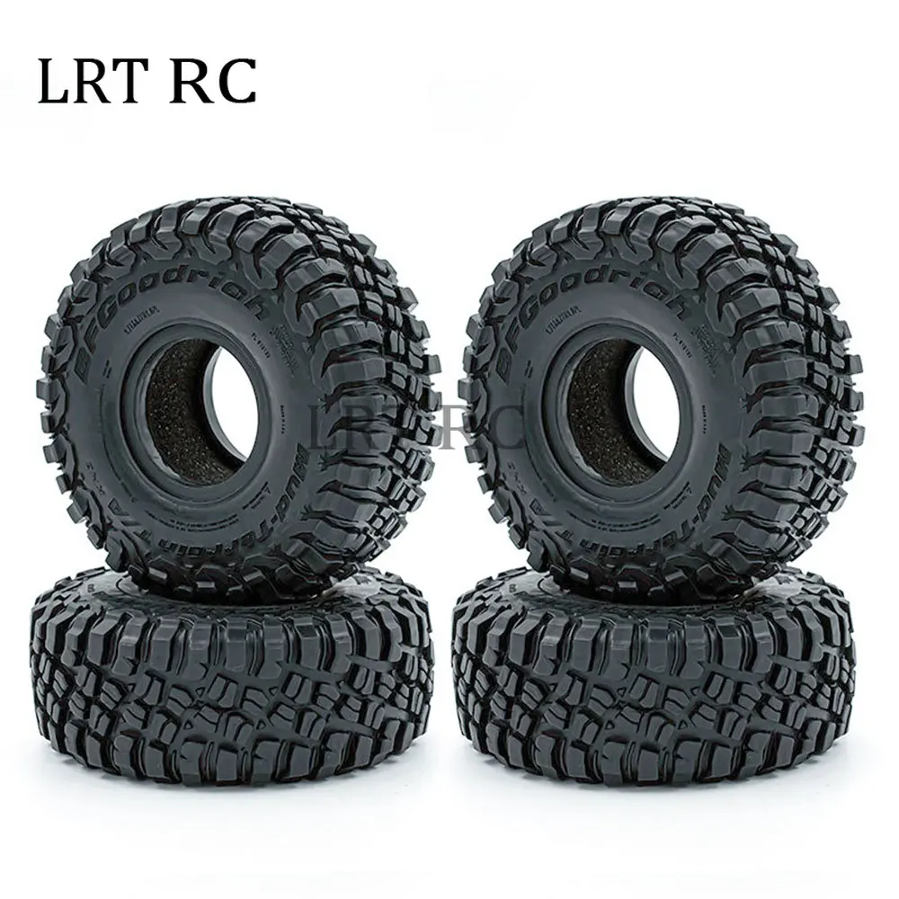 

4 PCS 1.9 In 117mm Rock Crawler Tyre Rubber Tire With Inner Foam For RC Car TRX4 TRX6 SCX10 D90 TK300 CC01 YIKONG 4102 4103 4082