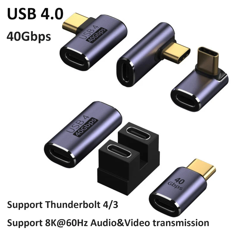 

OTG-адаптеры USB4 типа C, 40 Гбит/с, 20 в, 5 А, PD 100 Вт, 8K, 120 Гц