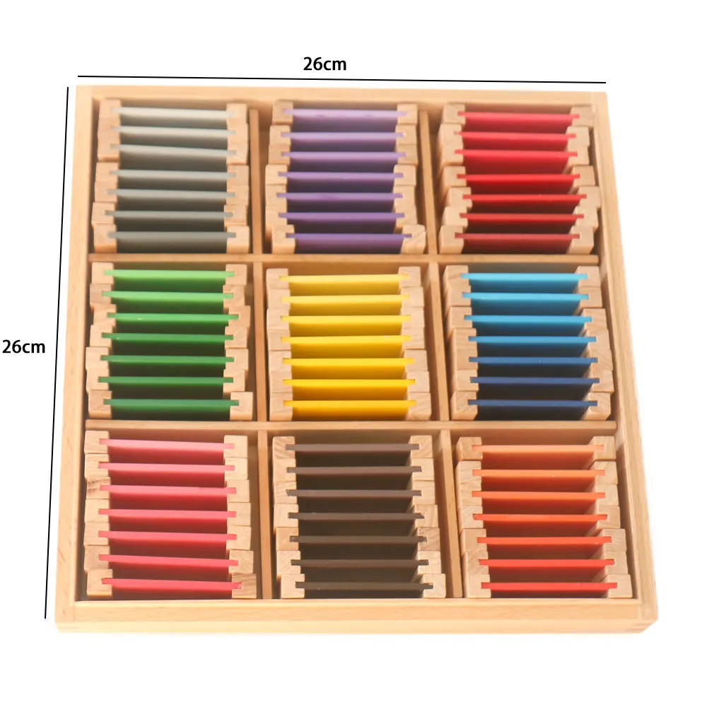 Wooden Toys Education Learning Color Tablet Box Preschool Montessori Baby For 2 3 4 Year Olds B1286T |