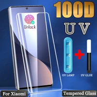 uv tempered glass for xiaomi 12 11 10 pro ultra 12x screen protector note10 note mi 12 11 10 x xiaomi12 mi12 xiaomi11 mi11 glass