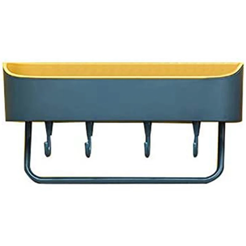 

Настенный двухслойный держатель без отверстий с прочными клейкими пластиковыми изделиями, подходит для ванной, кухни и спальни