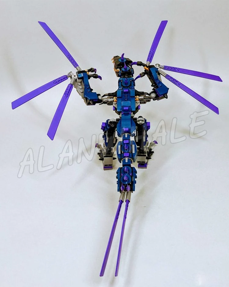 382 шт. Shinobi Legacy Overlord Dragon Posable Wings Golden 11657 строительные блоки игрушки Ifts совместимые с