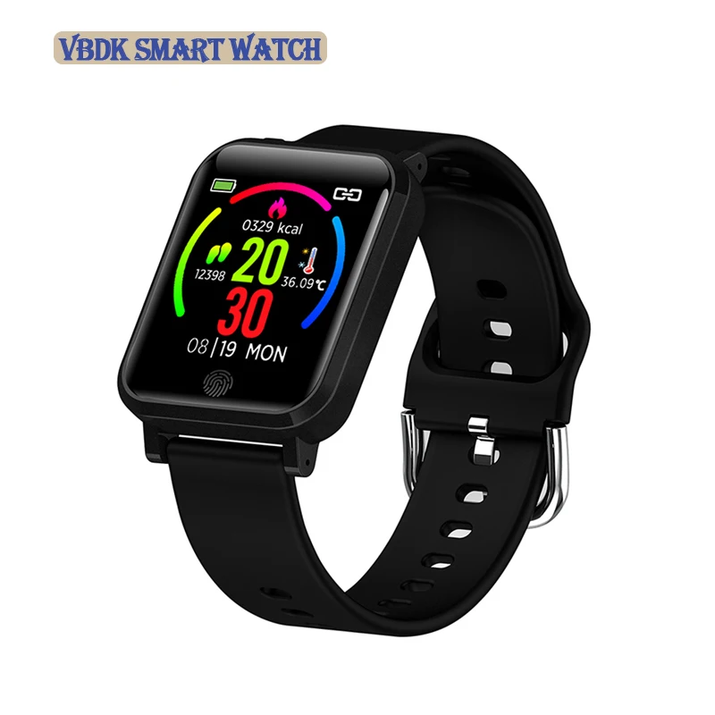 

New Smart Bracelet Temperature Monitor 1.3 Inch Sports Smart Watch Heart Rate Blood Pressure Sleep Monitor Pedometer Alarm Clock