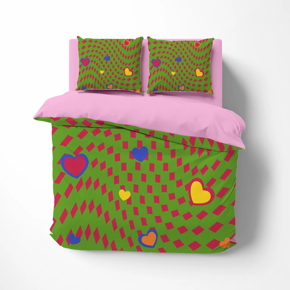 

Geometric pattern illustration Pattern Color Cover Set Bed Sheet Pillowcases Multi Siz