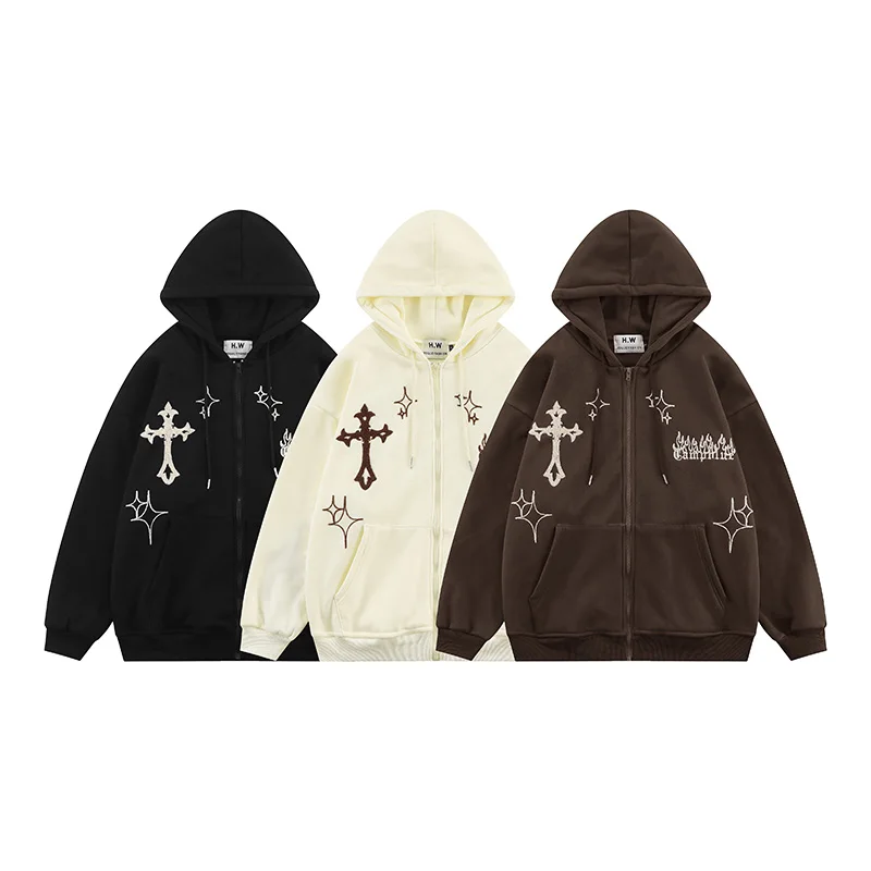 

Diamond Rhinestone Y2k Hoodies Women Men Print Long Sleeve Korea Coat High Street Japanese Hip Hop Y2k Clothes Rib Men Japanese