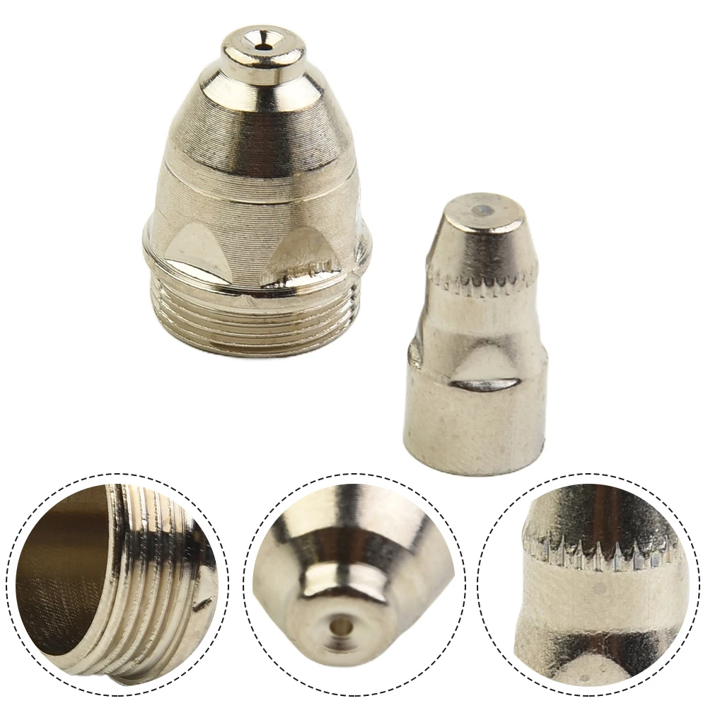 

Corrosion Resistance Electrode Nozzle Cutting Torch Part 1 Set 1.1mm/1.3mm/1.5mm/1.7mm 100A Oxygen-free Copper