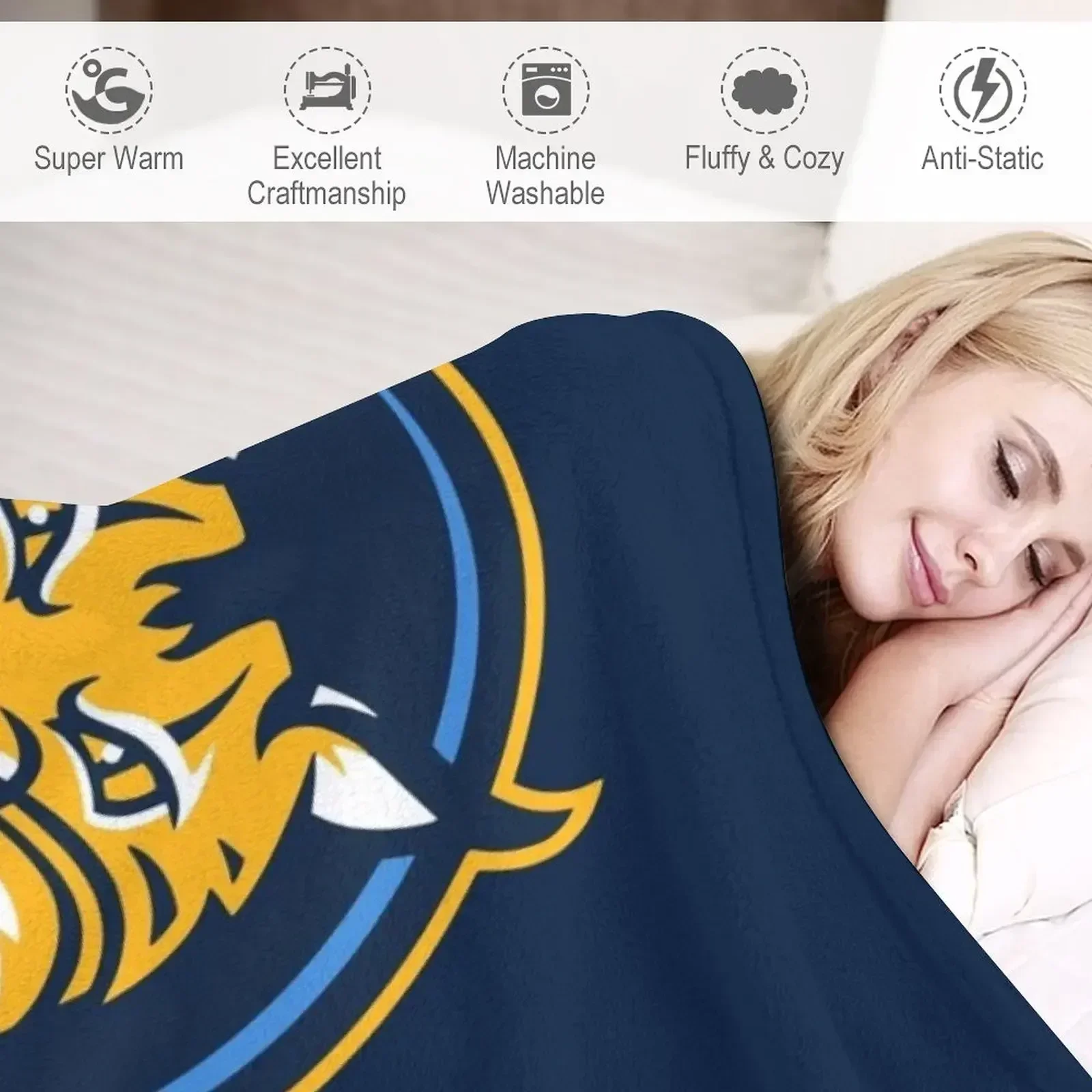 Одеяло Bobcats Quinnipiac-icon Роскошные пледы для одеял кровати