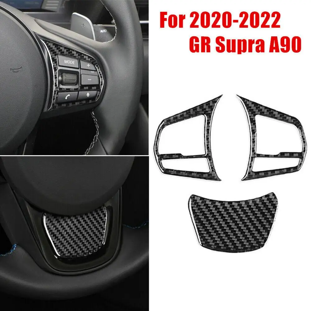 

Чехлы на руль из углеродного волокна для Supra J29/DB 2020-2022, наклейки на внутреннее рулевое колесо