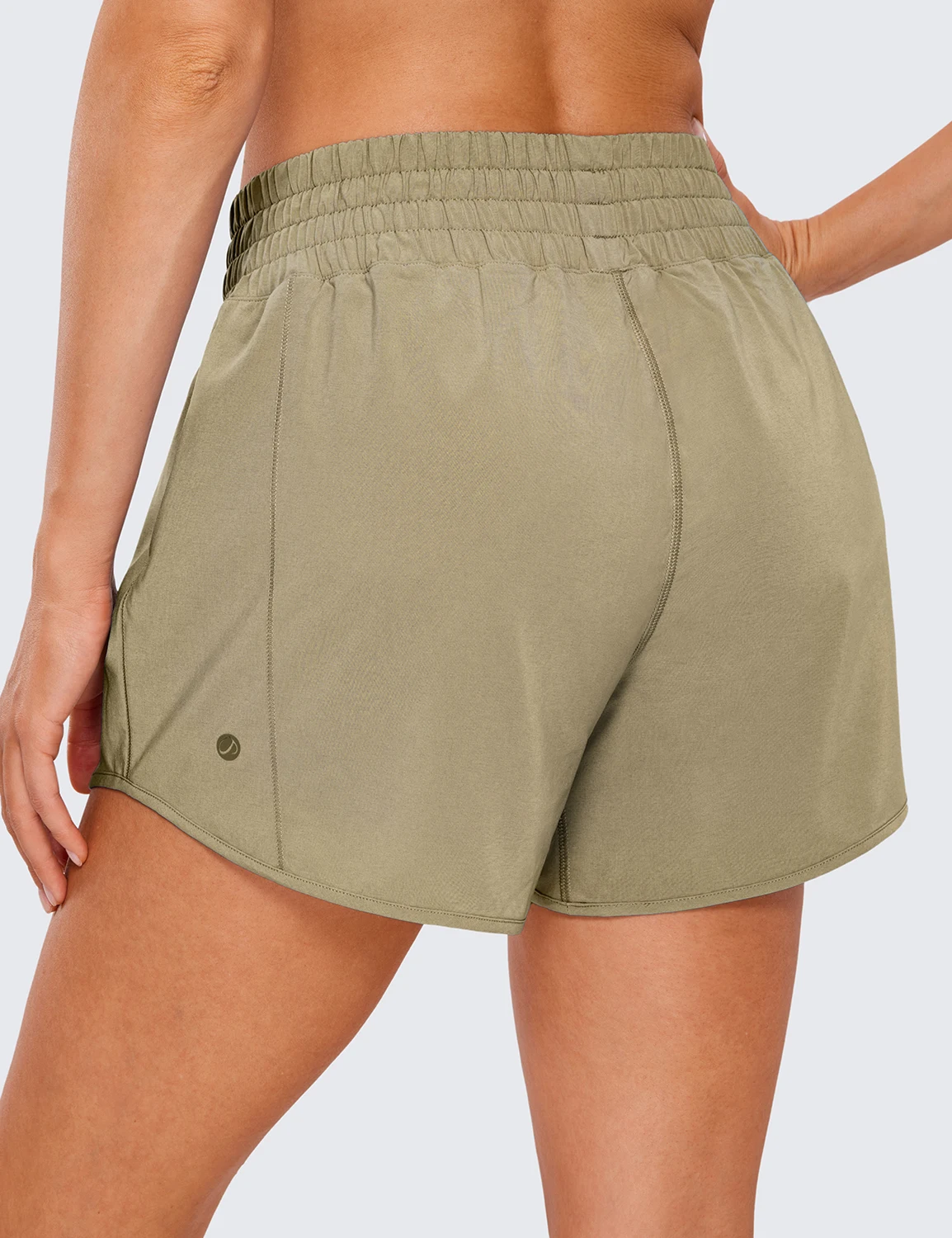 Женские шорты для бега с высокой талией 4 дюйма — легкие спортивные тренировок в