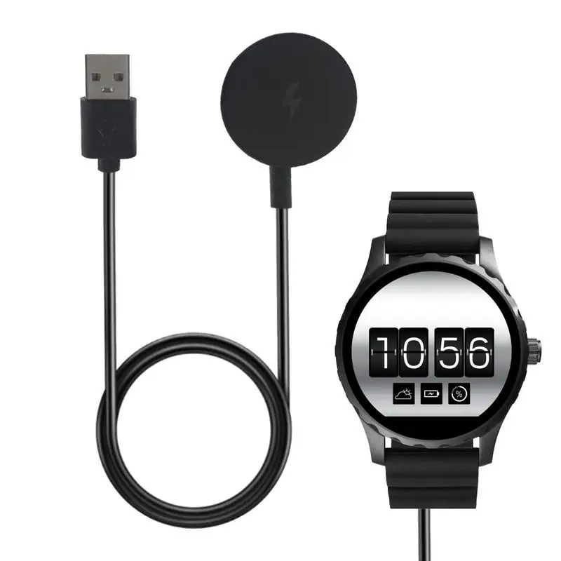 

1m USB Charging Cable Magnetic Charger Long Smart Watch Charging Cable Dock Portable Charger Fossil Dock For 1 2 3 Generations
