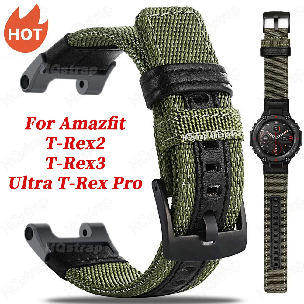 Новый нейлоновый ремешок для Amazfit T-rex 2 3 Ultra Watch Band Спортивный браслет Trex Pro T Rex