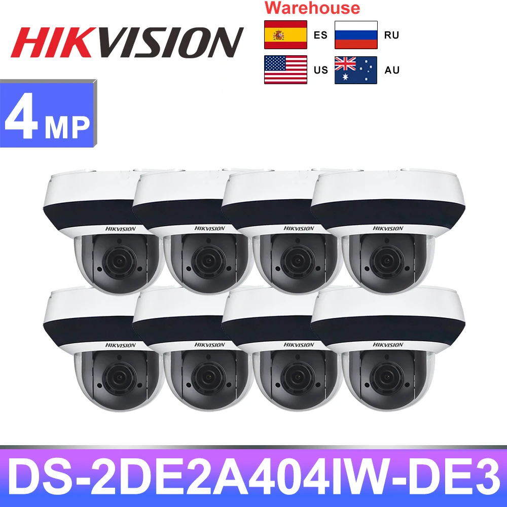 

Hikvision PTZ IP Camera DS-2DE2A404IW-DE3 2.8-12mm IR 4X Zoom PoE Home Indoor outdoor CCTV Security Surveillance Camera