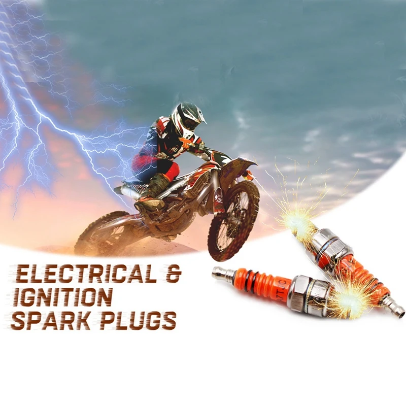 

Motorcycle Spark Plug A7TJC Modification GY6 50Cc 70Cc 90Cc 110Cc 125Cc ATV Dirtbike 50 125 150Cc 3 Electrode Spark Plug
