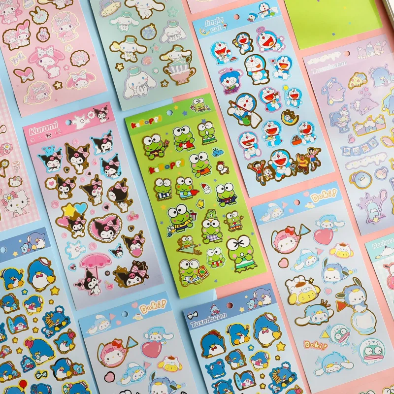 

Кавайная наклейка Sanrio, милый Kuromi My Melody Cinnamoroll, мультфильм «сделай сам», водонепроницаемая наклейка, игрушки для детей, подарки
