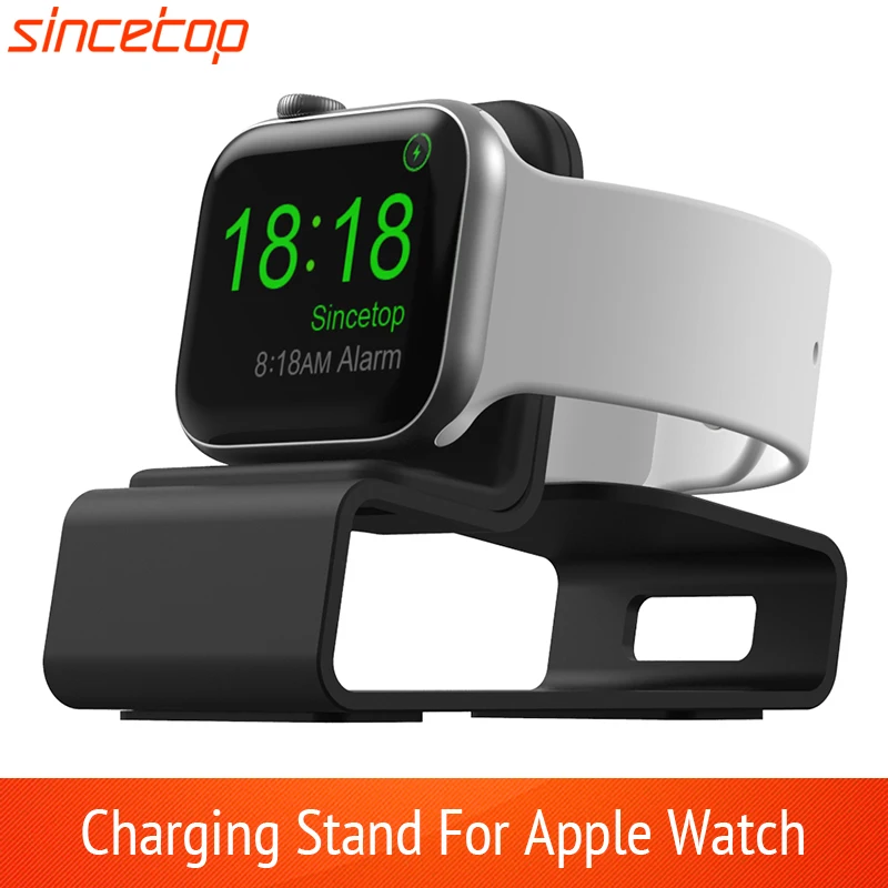 

Charger Stand for Apple Watch Series SE/8/7/6/5/4/3/2/1, Aluminum iWatch 45 41 44 40 42 38 Charging Holder Dock Nightstand Mode