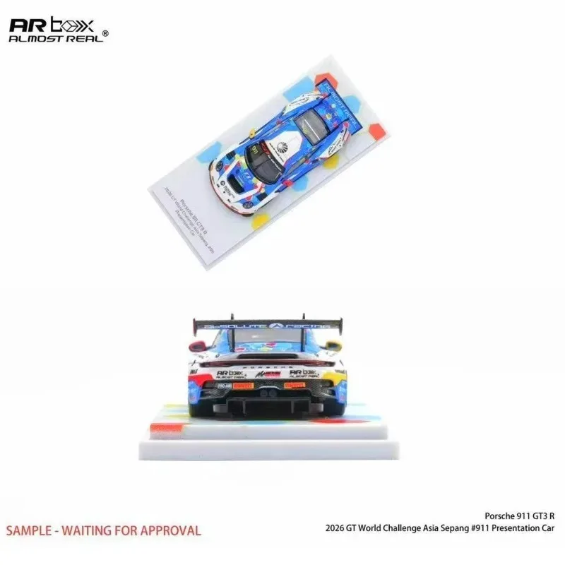 Фото Модель автомобиля AR 1:64 Porsche 911 GT3 R World Challenge Asian Cup Sepang Station / Porsche 911 GT3-R Balongman Darica Station, подарок для мальчика №4