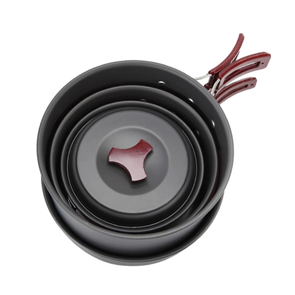 

Camping Cookware Cooking Utensils Tableware Outdoor Aluminum Backpack