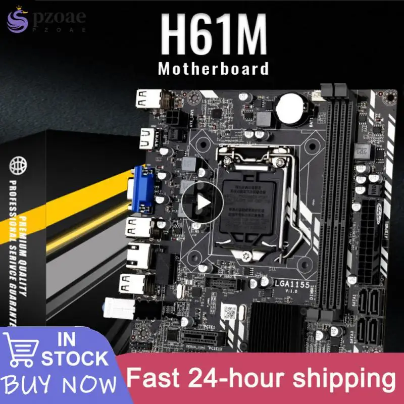 

Intel Motherboards Adapter Intel H61 Chipset Vga + Hdml Lga 1155 Motherboard Usb Ddr3 Slot Adapter Board Riser Card Converter