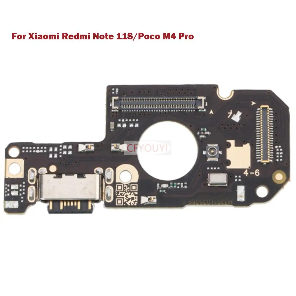 Плата зарядного порта для Xiaomi Redmi Note 11S/Note 11 4G AMOLED LCD/Poco M4 Pro/Note 11E
