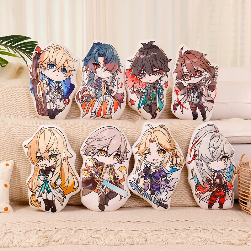 

45cm Cute Honkai Star Rail March 7th Welt Plushies Luocha Blade Seele Plush Toy Hug Pillow Back Cushion Home Decor Gift For Fans