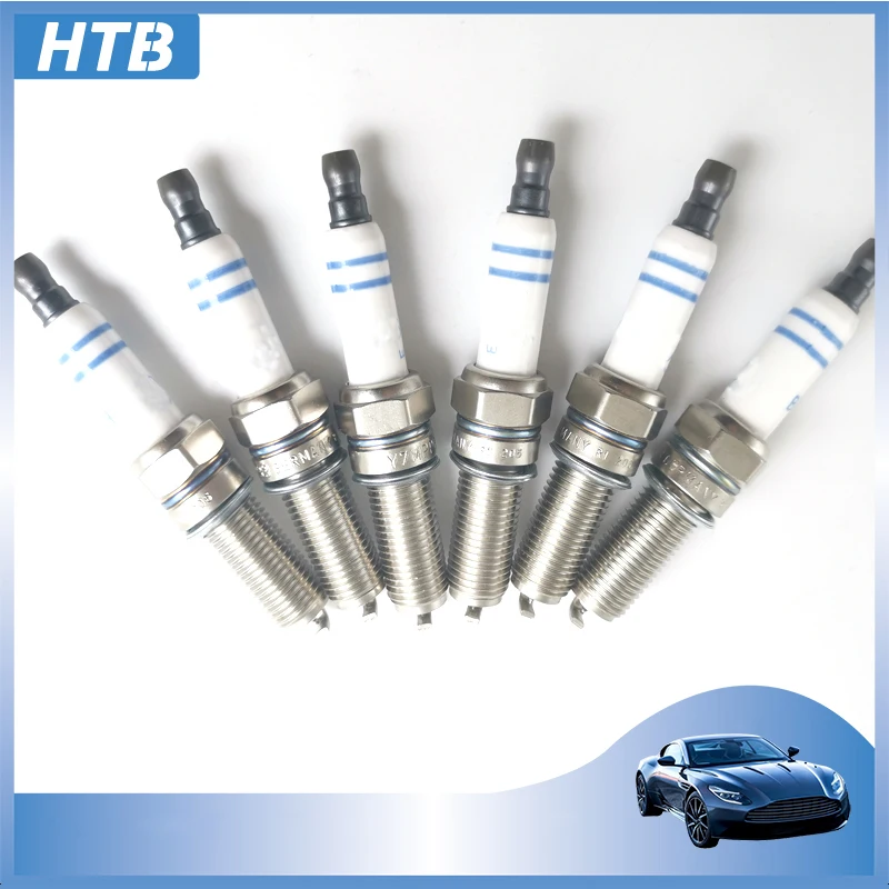 

6PCS Auto Parts Platinum Spark Plugs For Mercedes-Benz OEM 0041591803 A004159180326 YR7MPP33