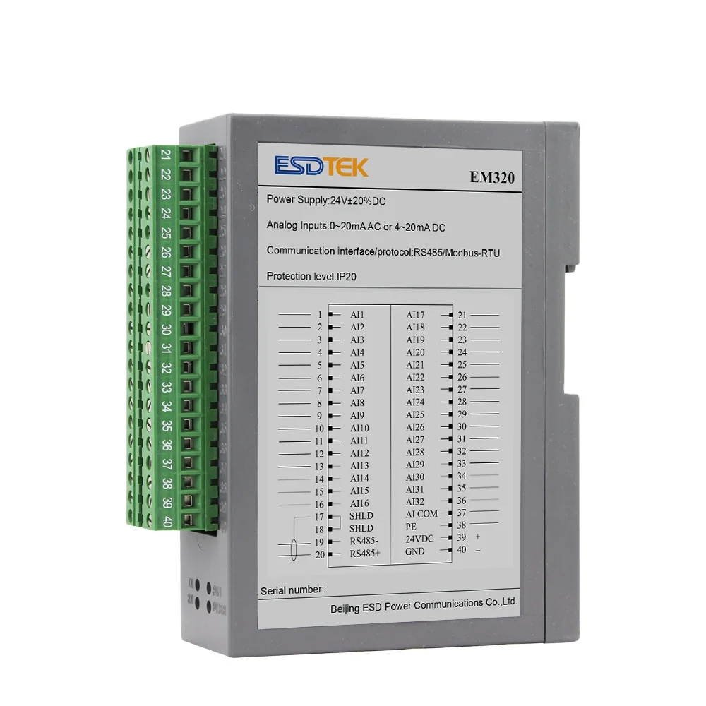 

EM320EX RS485 Analog Input Scada Modbus RTU Module