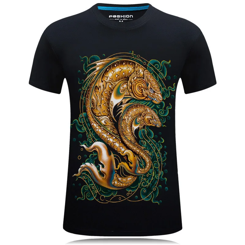 

6905 Men's T-Shirts Summer Short Sleeve t shirt men Simple creative design line cross Print cotton Brand shirts Men Top Tees