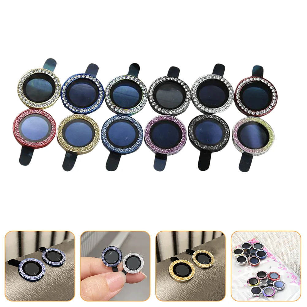 

Lens Phone Protectors Camera Glass Covers Protectors Tempered Protector Films Rear Frames Decors Durable Diamond Inlaid Covers