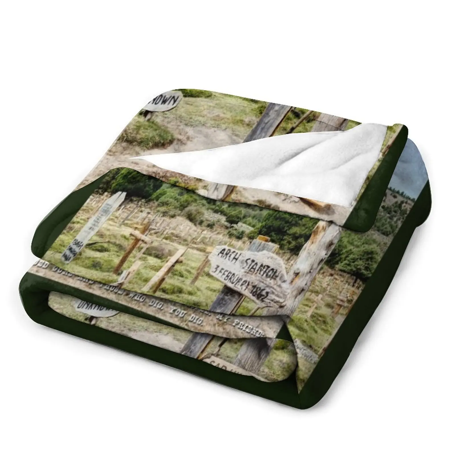 Арочная гравировка Стэнтон Грустный холм кладбище одеяло шиньоны для зимы