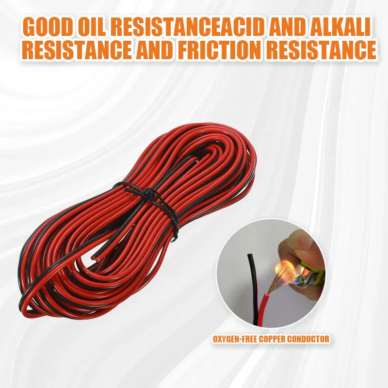 5/10m Speaker Cable 2*0.3mm/2*0.5mm Audio Core Wire For Home Stereo HiFi/Car Audio System Red And Black images - 6