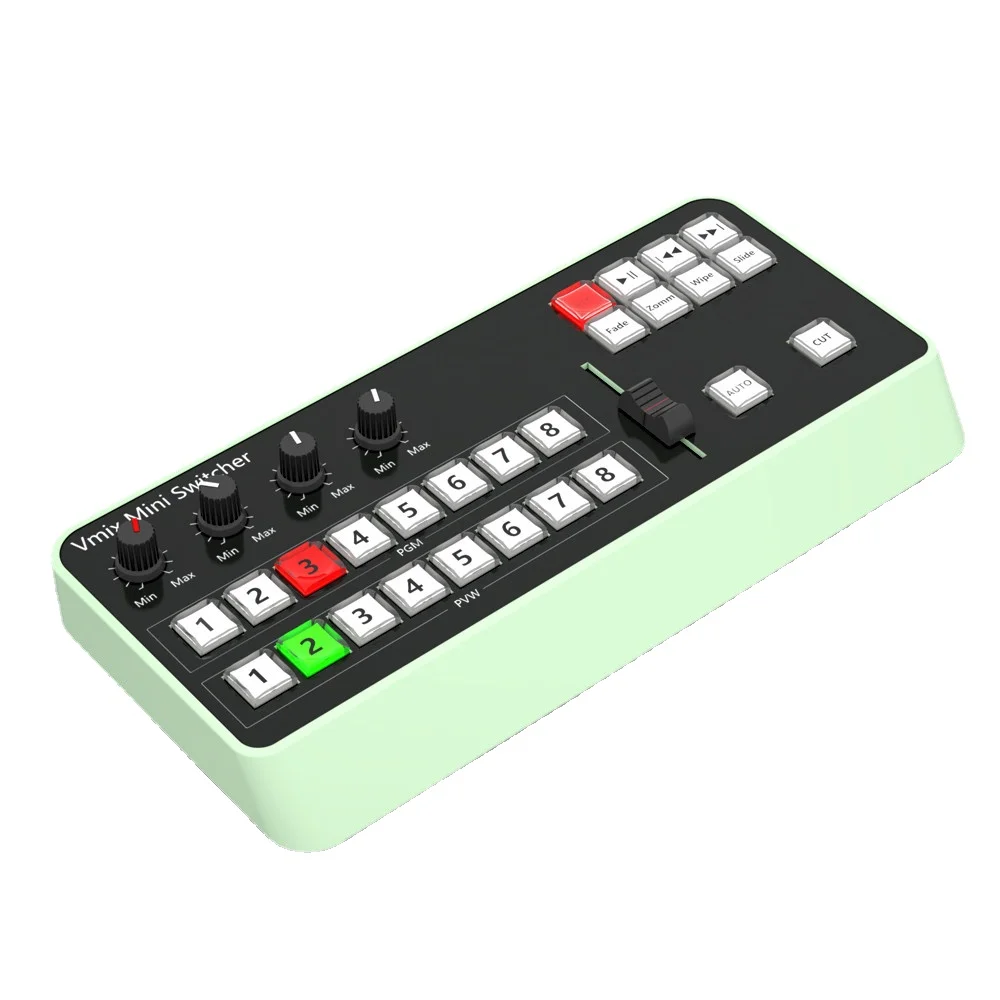 

Recording and Broadcasting Control Keyboard Multi Format Video Switcher Mixer Vmix Video Switching Keyboard