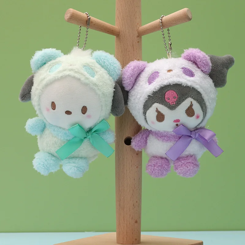 

Japanese Sanrio Melody Kuromi Jade Dog Pudding Dog Plush Doll Schoolbag Pendant Doll Small Gift Birthday Gift hello kitty