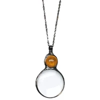 magnifying glass necklace magnifying glass necklace pendant elderly reading explore zoom jewelry craft needlework necklace