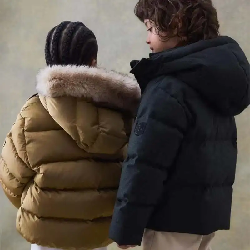 Куртки с капюшоном BP утепленное пуховое пальто однотонная детская верхняя