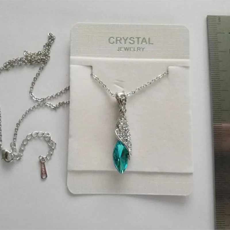 Вода полный горный хрусталь подвеска ожерелье модное ювелирное изделие