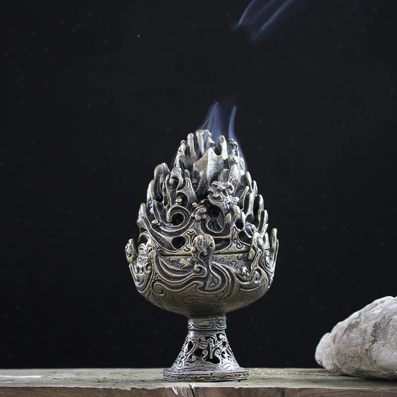 

Essential Oil Burner Zen Decoration Censer Diffuser Home Fragranc Strong Fire Burner Sandalwood Fontaine Encens Insence Holder