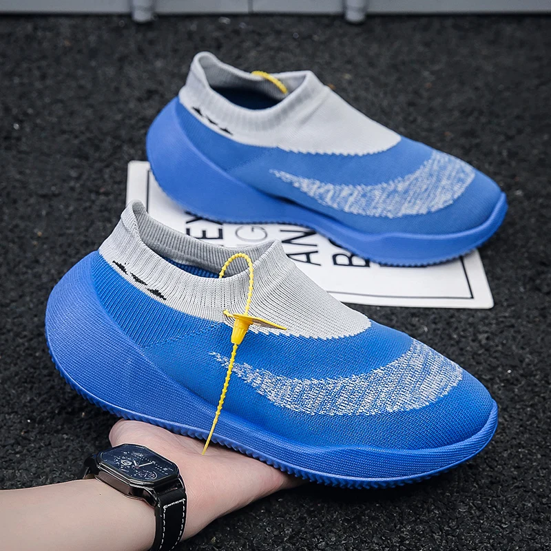 

Мужские кроссовки-носки, дизайнерские сетчатые дышащие мужские повседневные кроссовки для бега на плоской подошве, модные теннисные Спортивные технические кроссовки, мужская обувь 45