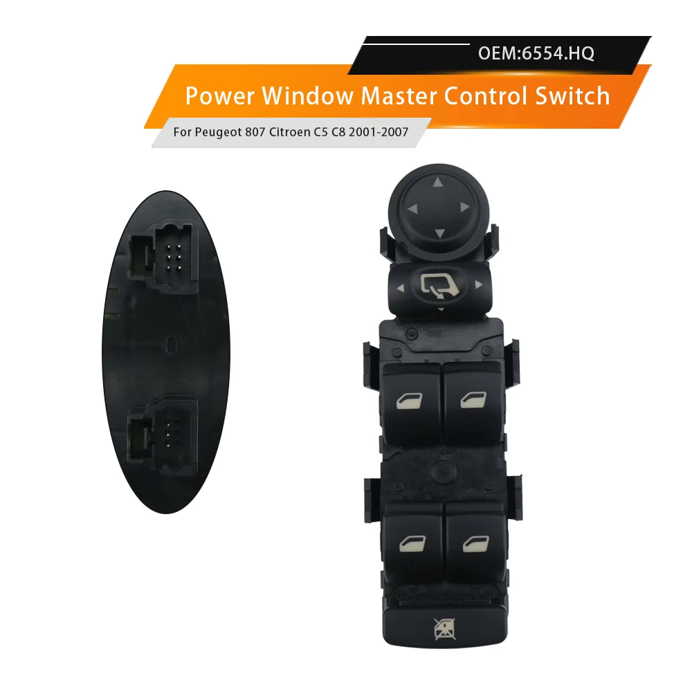 

Для Peugeot 807 Citroen C8 2002-2008 C5 2001-2007 электрический главный переключатель стеклоподъемника, регулятор управления консолью, автозапчасти