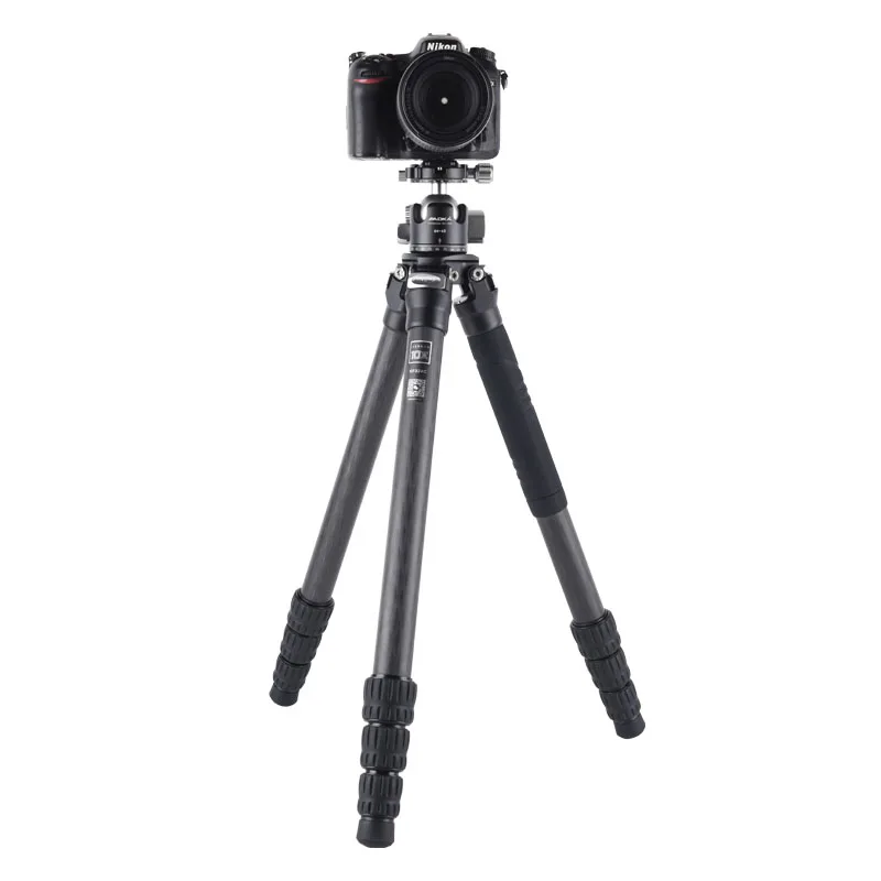 Фото AOKA KF324C + BH40R Новый дизайн с малой гравитационной камерой из углеродного волокна Компактный уличный штатив с панорамной шаровой головкой №3