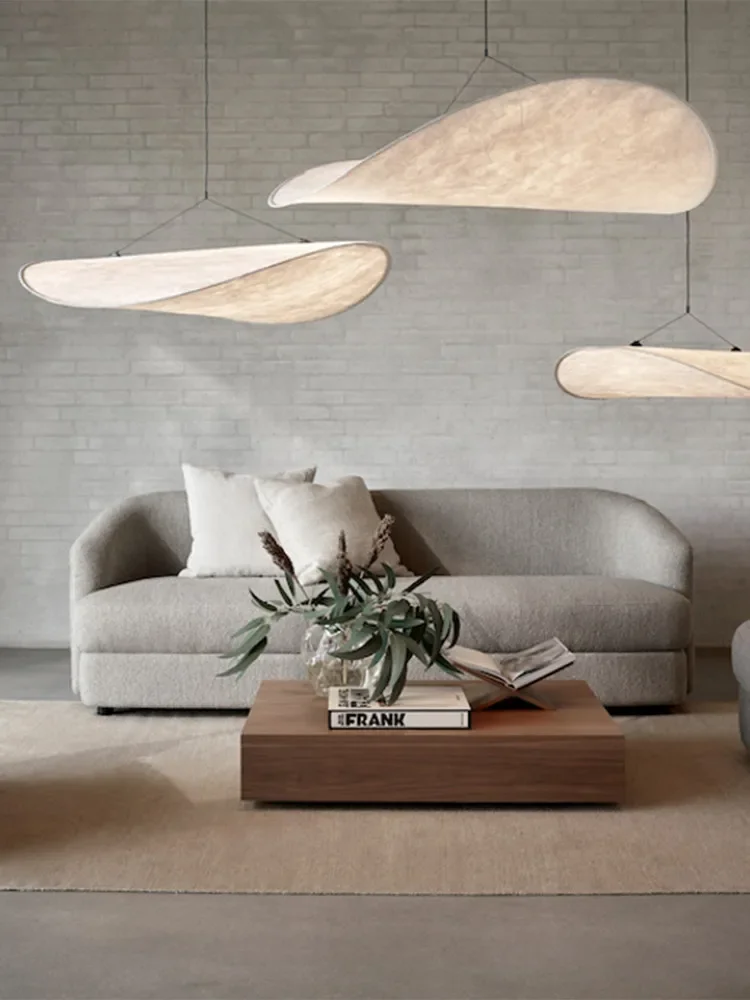 Современная потолочная лампа комнатный минималистичный Шелковый светильник в