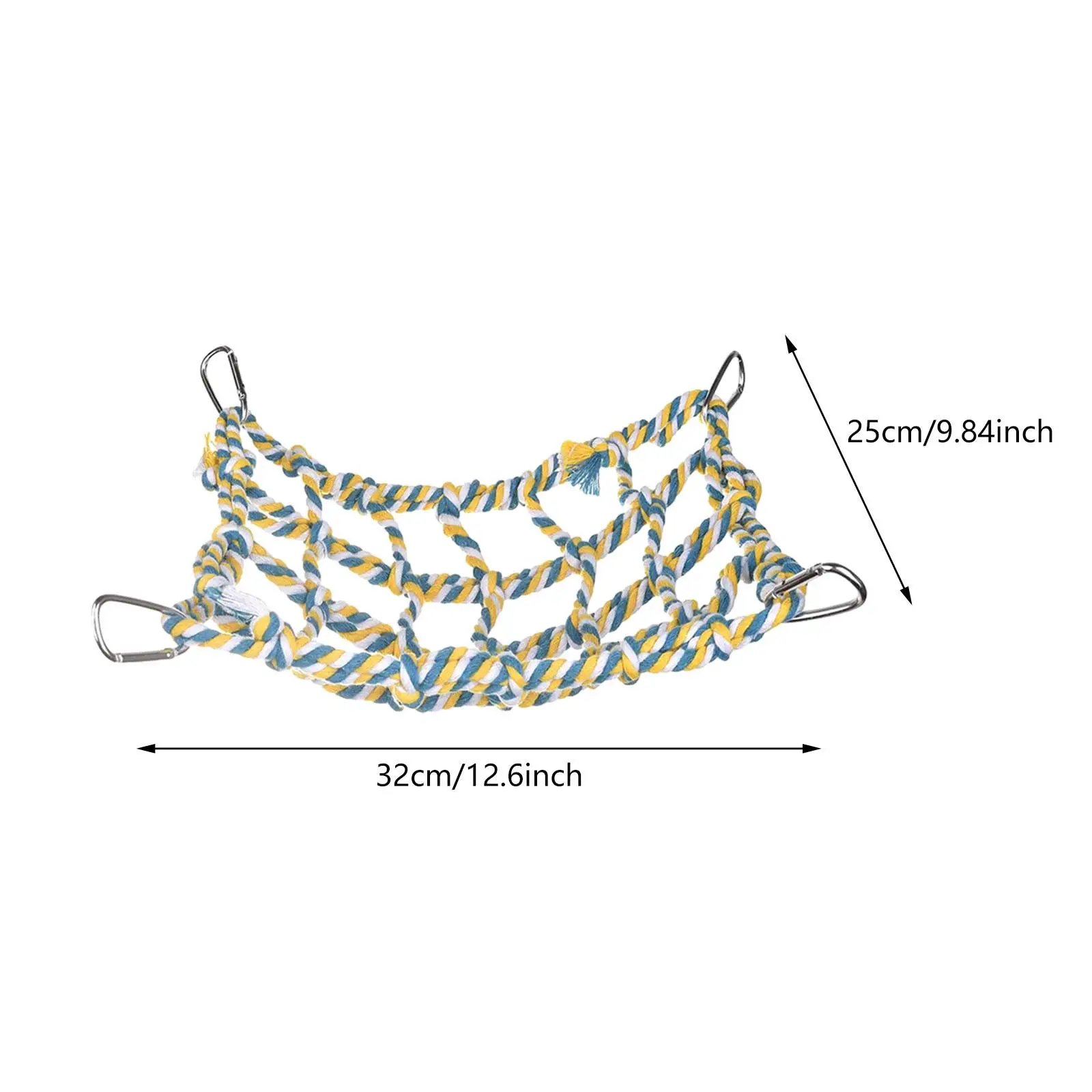 Веревочная сетка для птиц подвесной гамак домашних животных веревочная щуры